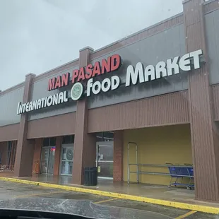 the front of the store