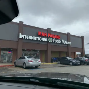 view from inside car