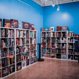 a room full of games