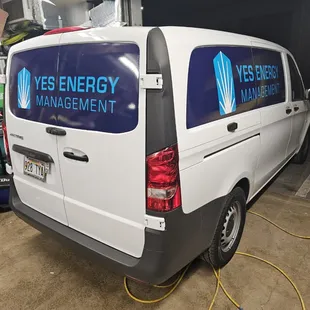 Cargo van channel graphics.