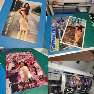 High Quality 13 OZ Banners!

(not the cheap 7oz a certain competitor uses) 

7mil Sihl Satin Posters! 

3/16 Board Mounting available!