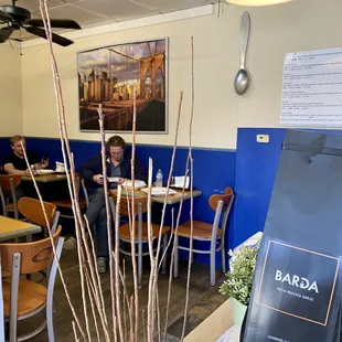 Limited seating area