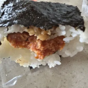 Grilled Local Sausage Musubi