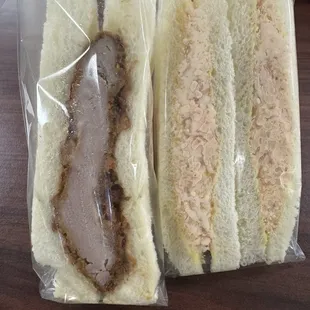 Tonkatsu and Lobster sando