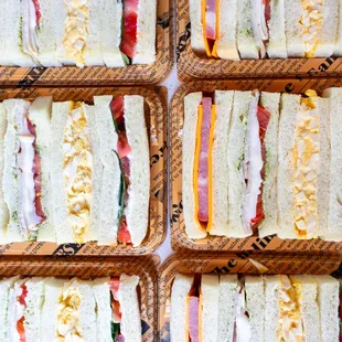 Bento sandwich sets with variety flavor options.