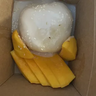 Mango sticky rice yum!