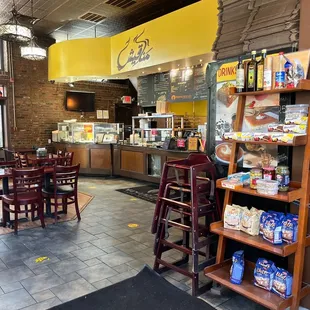 the inside of the restaurant