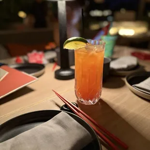 sushi and sashimi, drink