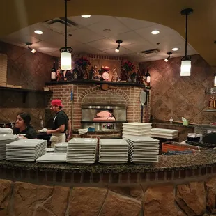 a man and a woman preparing food