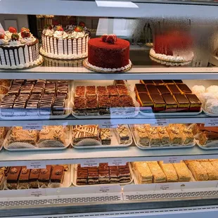 Bakery with desserts