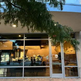 View from the side outside