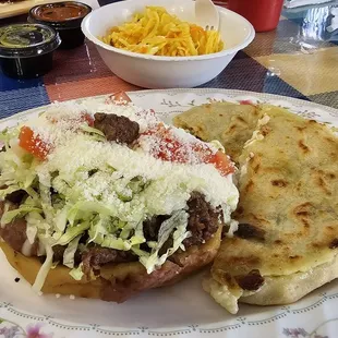 Sope and papusa.   So delicious