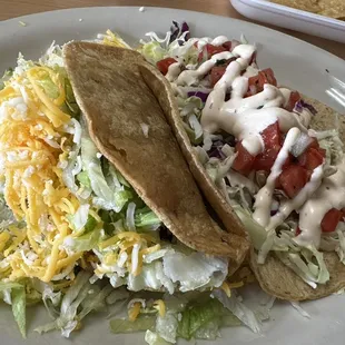 Shredded beef taco &amp; shrimp taco ala carte