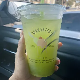Lime &amp; cucumber agua fresca