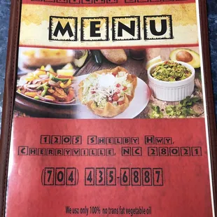 ramen and noodles, menu