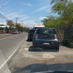 one or two other trucks will be parked same area but everyone knows this is the spot