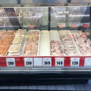 a display of meat