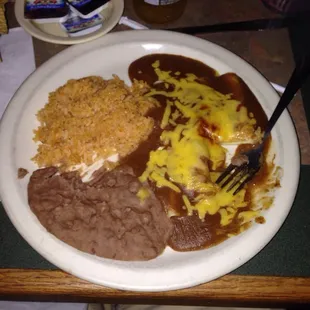 Cheese enchilada dinner