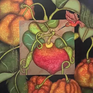 Funky artwork and decor