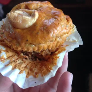 The carrot cake. Pretty good, very moist and satisfying. Could use some cinnamon or some more seasonings, but a great product.