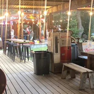 View from the bar to the stage