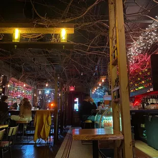 the interior of a restaurant