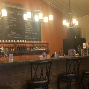 the bar
