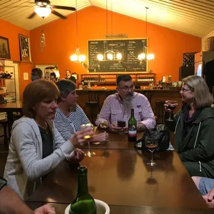 Drinking wine with my hocking hills friends