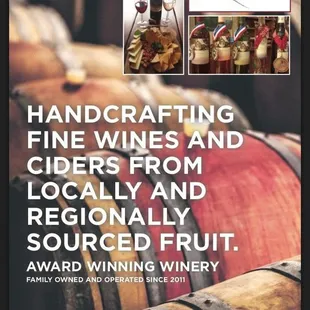 National Award Winning Family Owned and Operated Winery established 2011.