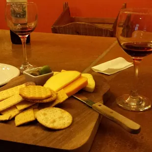 Cheese and wine
