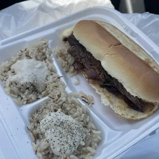 Philly Cheesesteak, Rice Pilaf