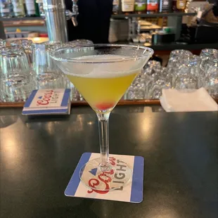 They make the BEST pineapple upside down martini!!