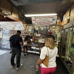 Inside store