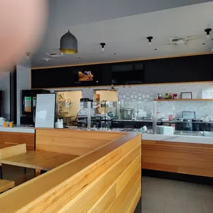 Front counter and kitchen