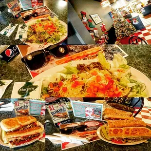 a variety of food items