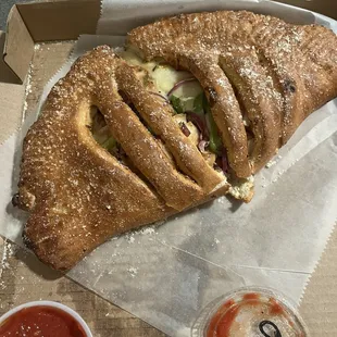 a sandwich in a box