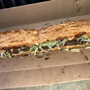Cowboy steak grinder, only sub I get.