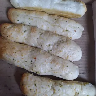 a box of breadsticks