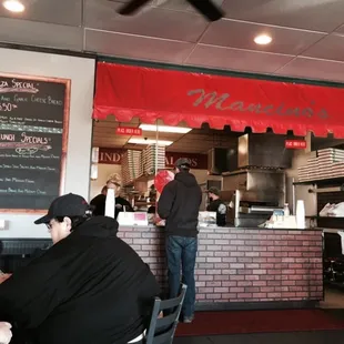 customers at the counter