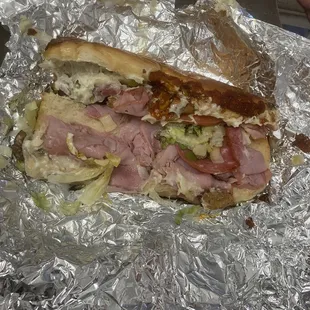 Ham &amp; Cheese Grinder   Half