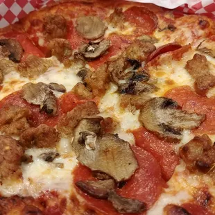 Personal Pizza - Pepperoni, Sausage, and Mushroom