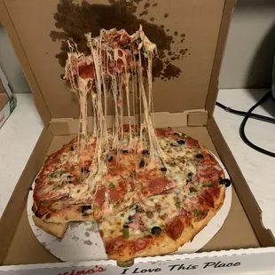 Delivered Pizza...They offered a 10% discount for next time. This is not acceptable. I want to support local but not like this.