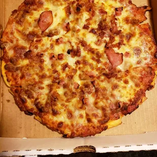 Meat lovers personal pizza