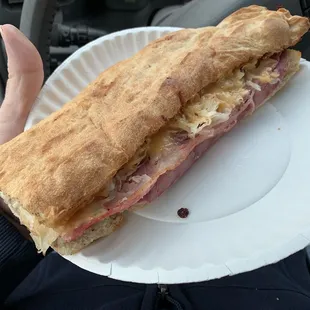 Tasty Ruben too bad only served one month a year.