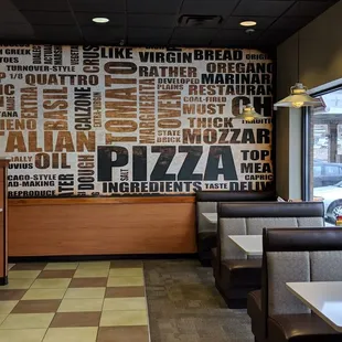 the interior of a restaurant