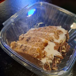 Very good carrot cake.