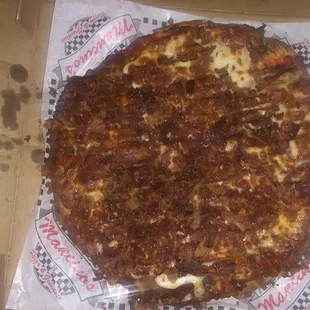 a pizza in a box