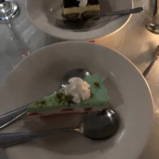 Tiramisu and Neapolitan ice cream cake