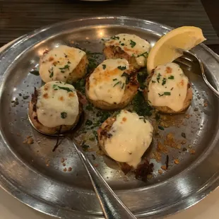 Crab Stuffed Mushrooms.