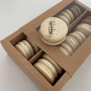 a box of macarons